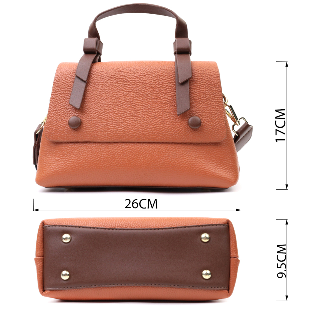 Сумка Vintage З натуральної шкіри Руда (22669) - зображення 3