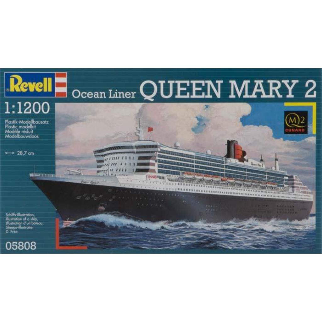 Збірна модель Revell Пароплав-люкс Queen Mary 2 1:1200 (5808) - зображення 1