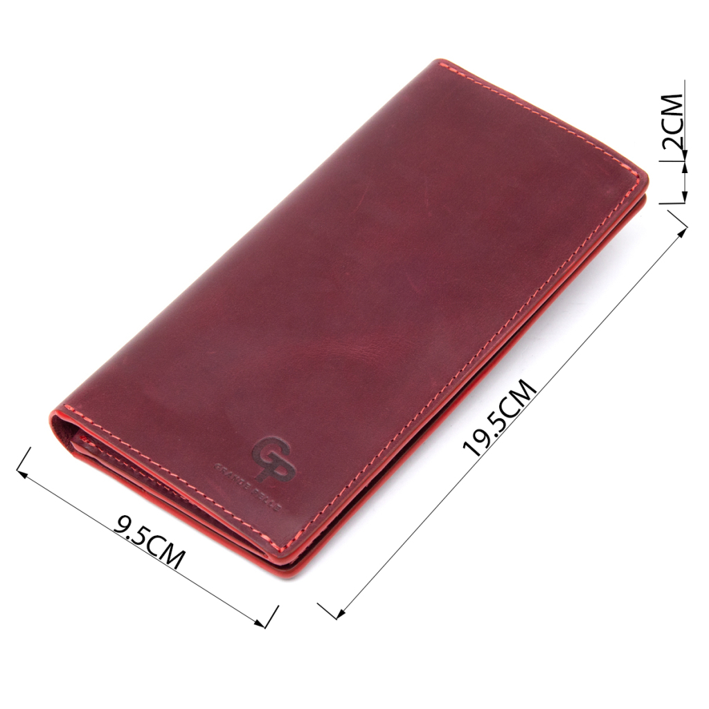 Гаманець Grande Pelle Бордовий (11468) - зображення 3