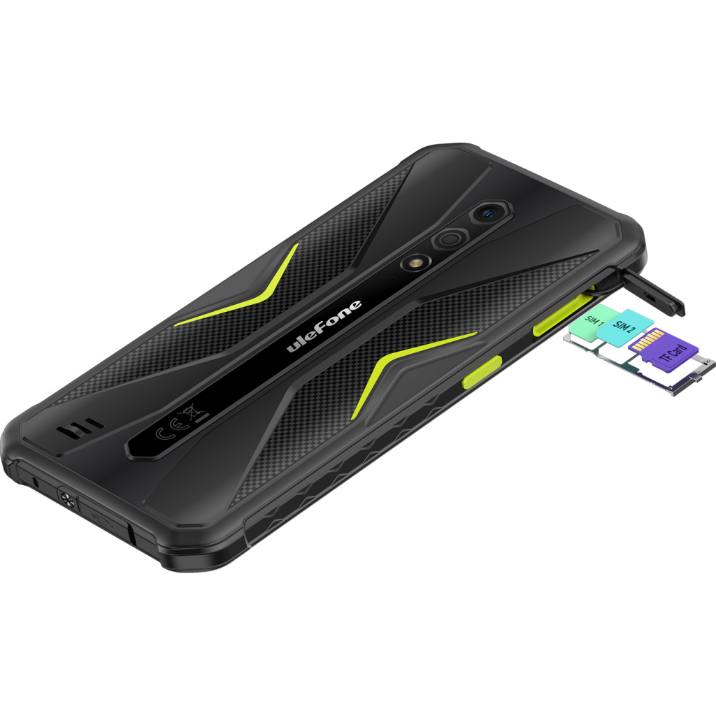 Мобільний телефон Ulefone Armor X12 3/32Gb Black Green (6937748735632) - зображення 4