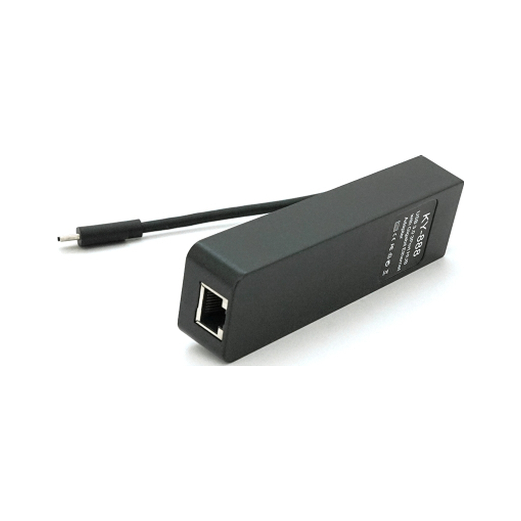 Концентратор Voltronic USB-C to 3xUSB 3.0 + RJ45 1000Mbps black (YT-TCA3H3+Et-W) - зображення 2