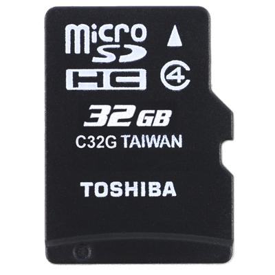 Карта пам'яті Toshiba 32Gb microSDHC class 4 (SD-C32GJ(BL5A) - зображення 1