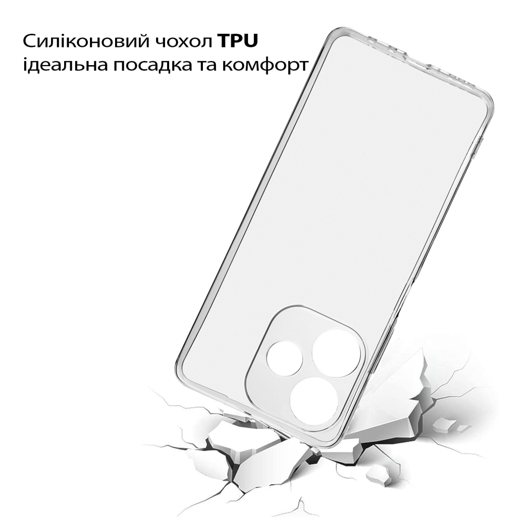 Чохол до мобільного телефона BeCover Silicone Oppo A5 Pro 4G/5G Transparent (713787) - зображення 3