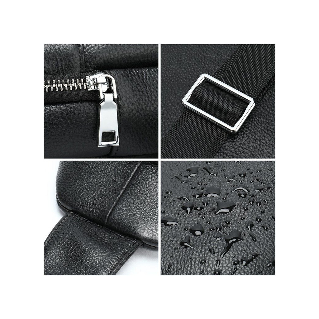 Сумка Vintage Через плече чоловіча Чорна (14857) - зображення 12