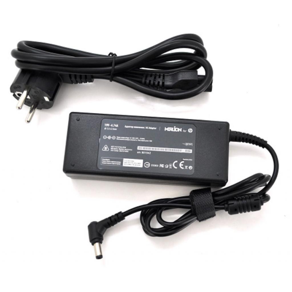 Блок живлення до ноутбуку Merlion HP 90W 19V 4.74А, 5.5*2.5 (07197 / LHP90/19-5.5*2.5) - зображення 1