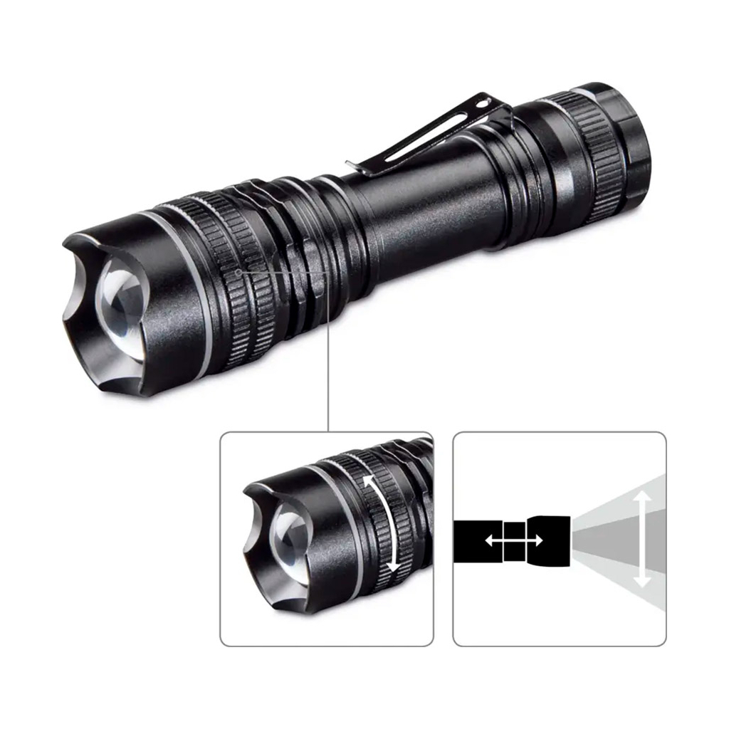 Ліхтар Hama Professional 1 LED Torch L100 Black (00139523) - зображення 2