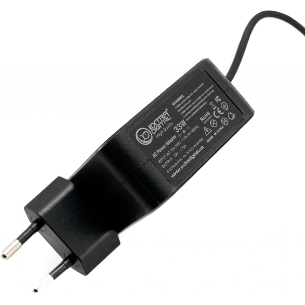 Блок живлення до ноутбуку Extradigital Asus 19V, 1.75A, 33W (4.0x1.35) High Quality (PSA3859) - зображення 2