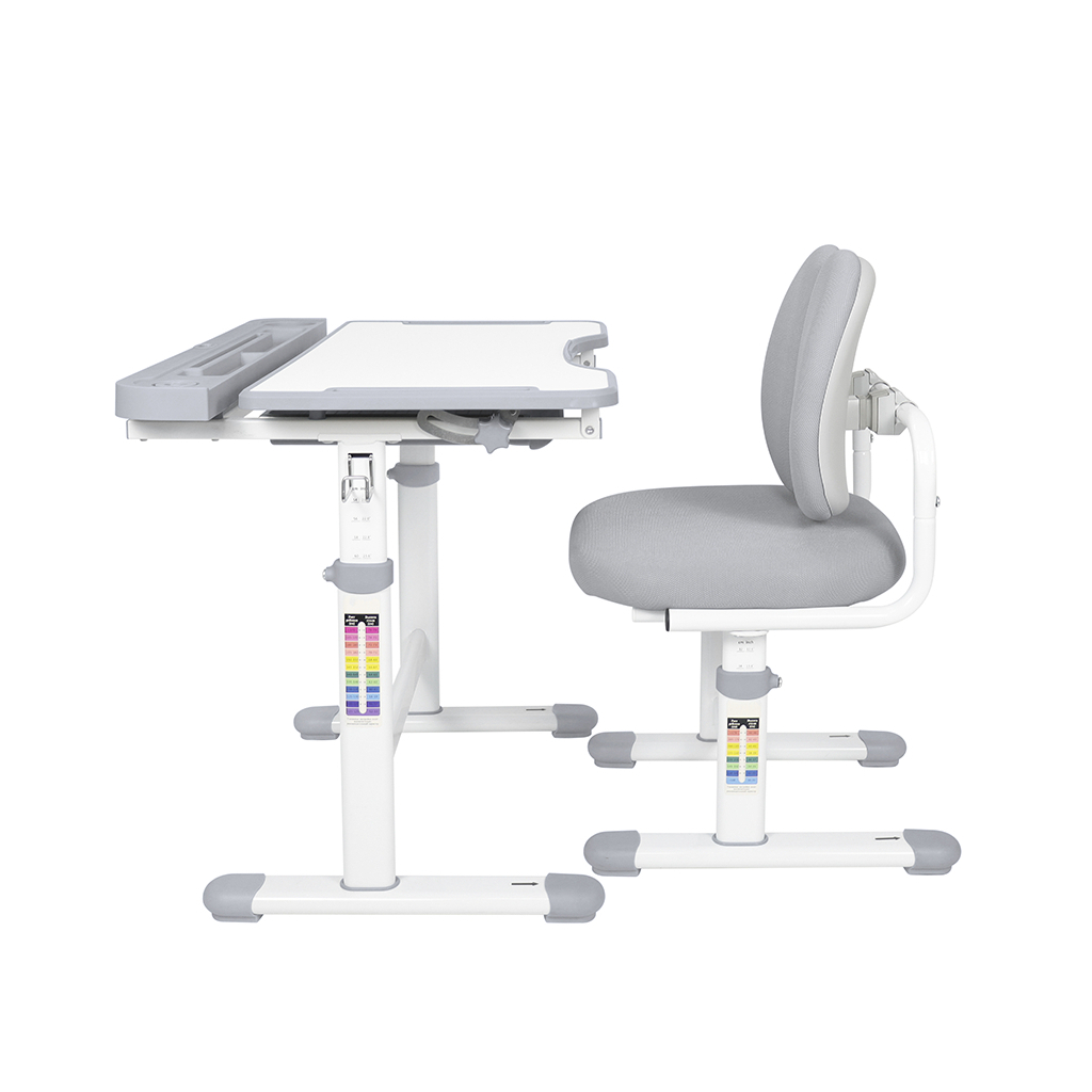 Парта зі стільцем FunDesk Vivo Grey (221892) - зображення 7