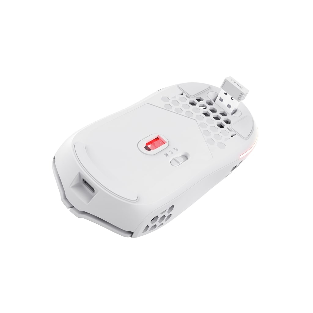 Мишка Trust GXT 929 Helox Wireless/USB-A White (25390) - зображення 4