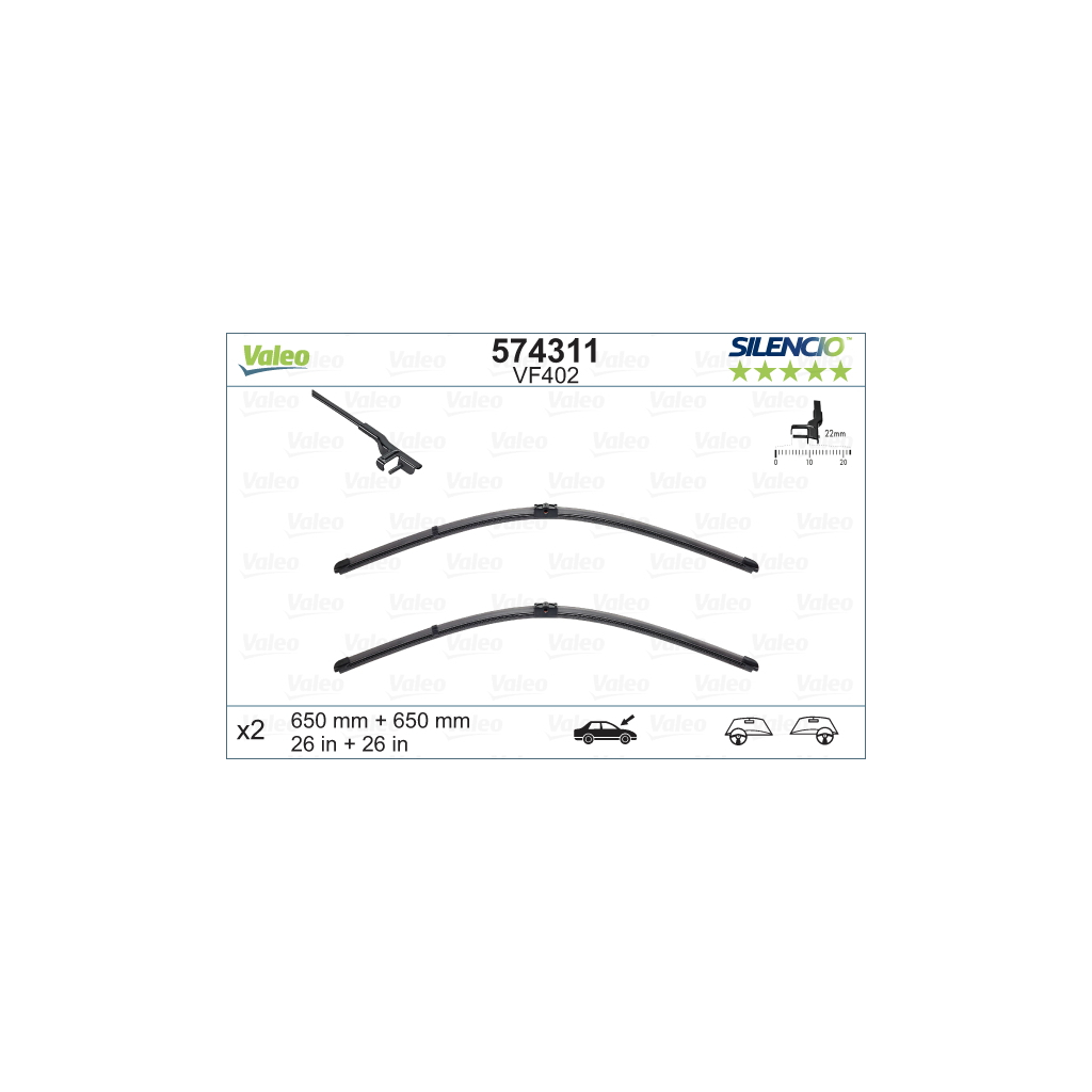 Щітка склоочисника Valeo 574311 - зображення 1