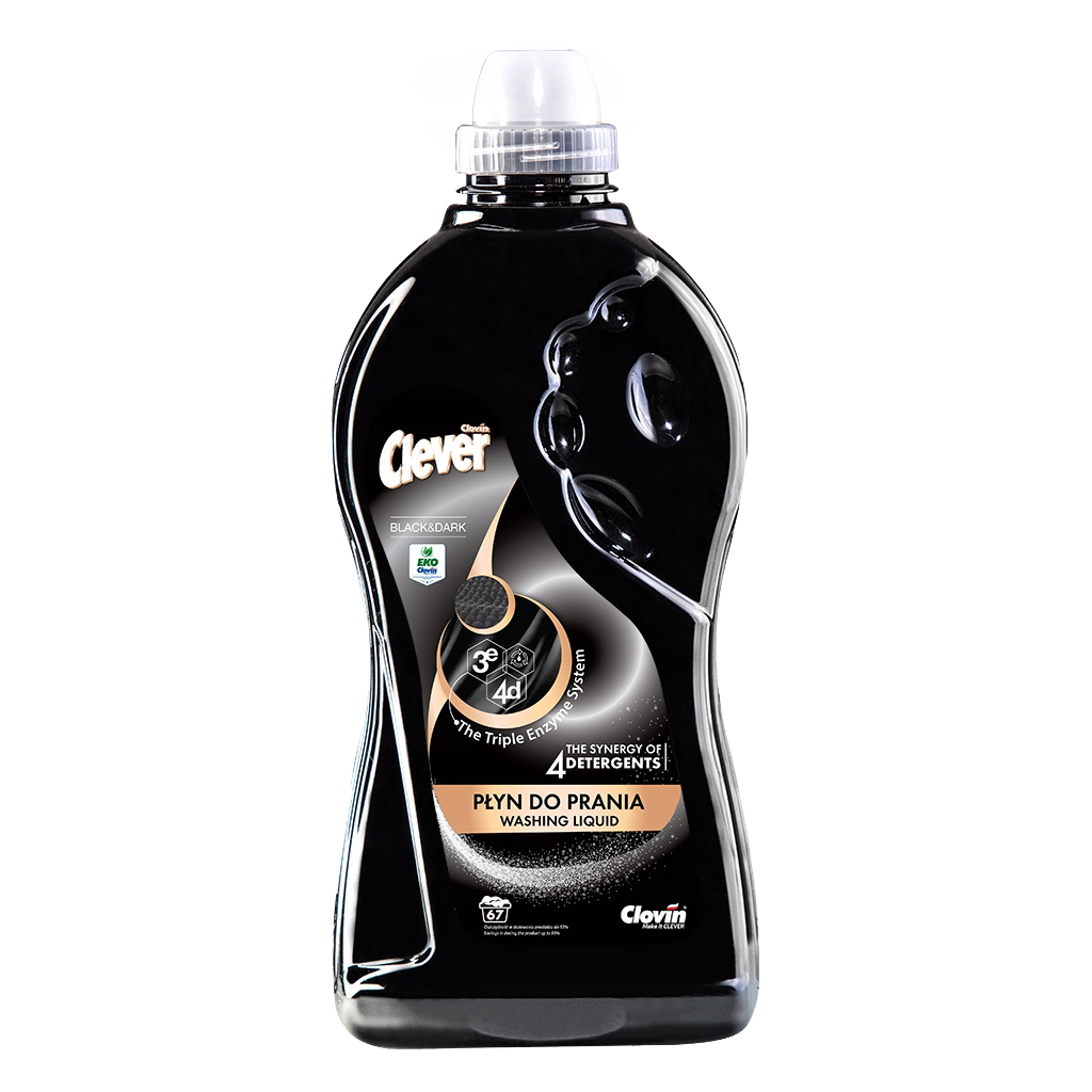Гель для прання Clever Black & Dark 2 л (5900308779897) - зображення 1
