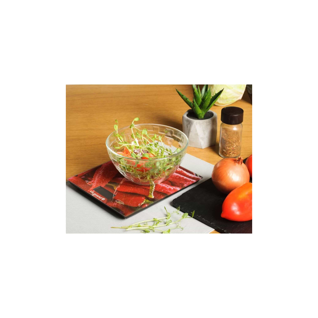 Ваги кухонні Vilgrand VKS-525 Peppers - зображення 4