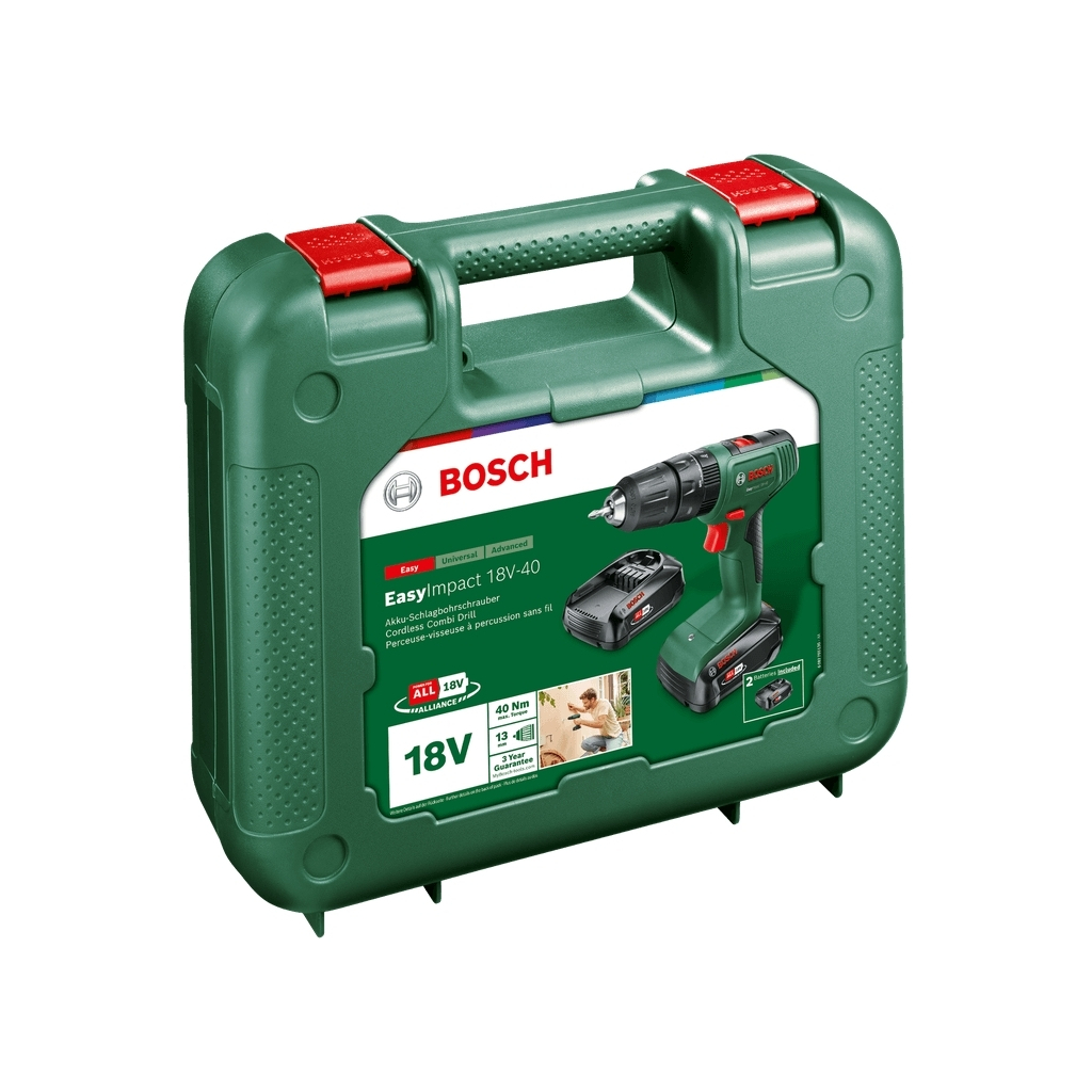 Шуруповерт Bosch EasyImpact 18V-40 18В 2х1.5Агод 2038Нм 0-4300-1650обхв кейс ЗП 1.4кг (0.603.9D8.102) - зображення 3