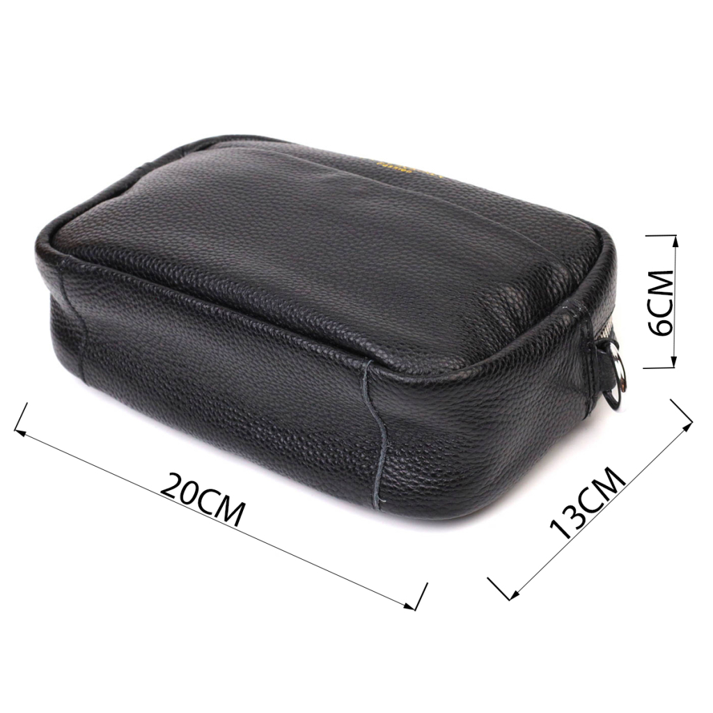 Сумка Vintage Жіноча на плече з натуральної шкіри Чорна (22123) - зображення 3