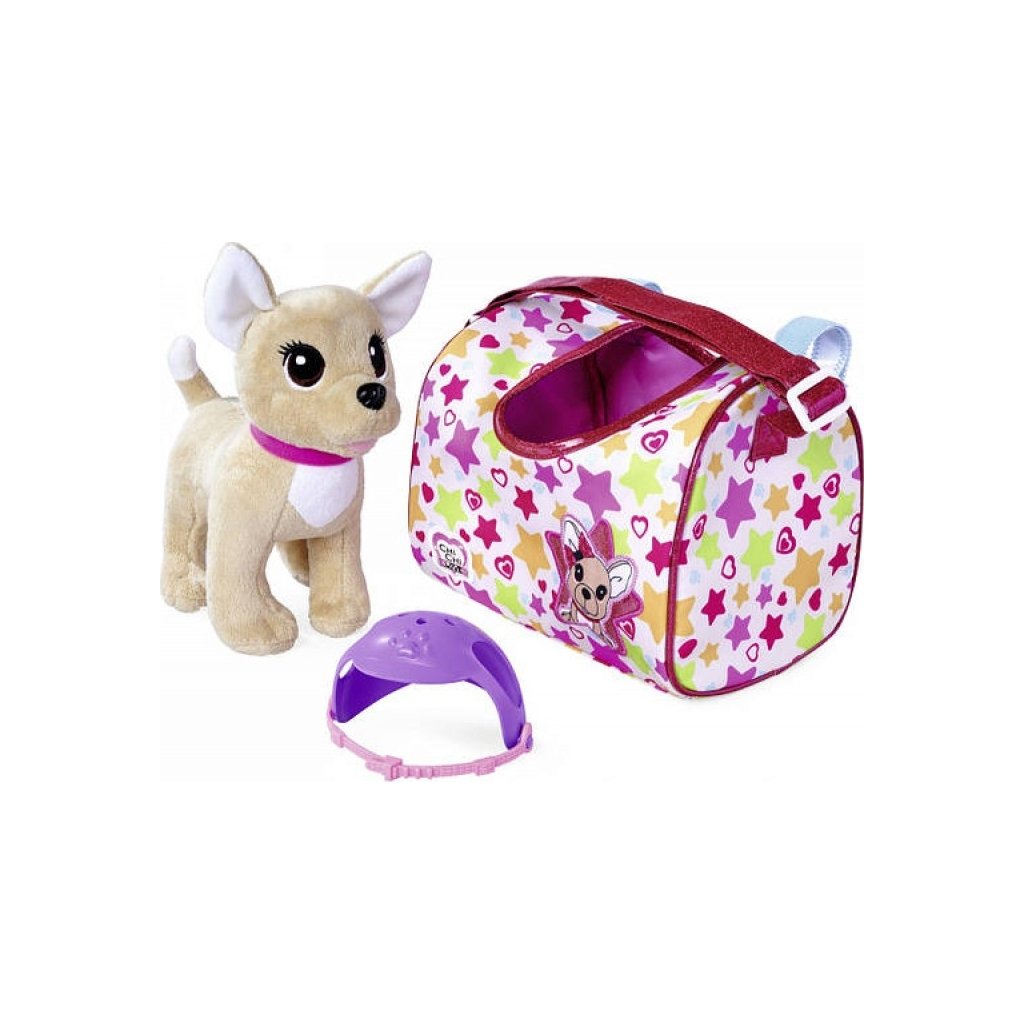 М'яка іграшка Chi Chi Love Собачка Перевозка з сумочкою та захисним шоломом 20 см (5890036) - зображення 4