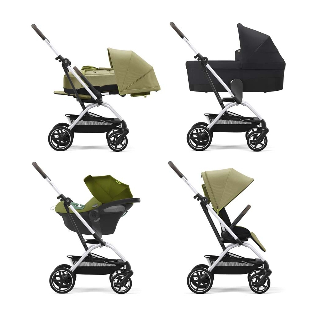 Коляска Cybex Eezy S Twist+ 2 SLV Nature Green (з бампером) (522001067) - зображення 6