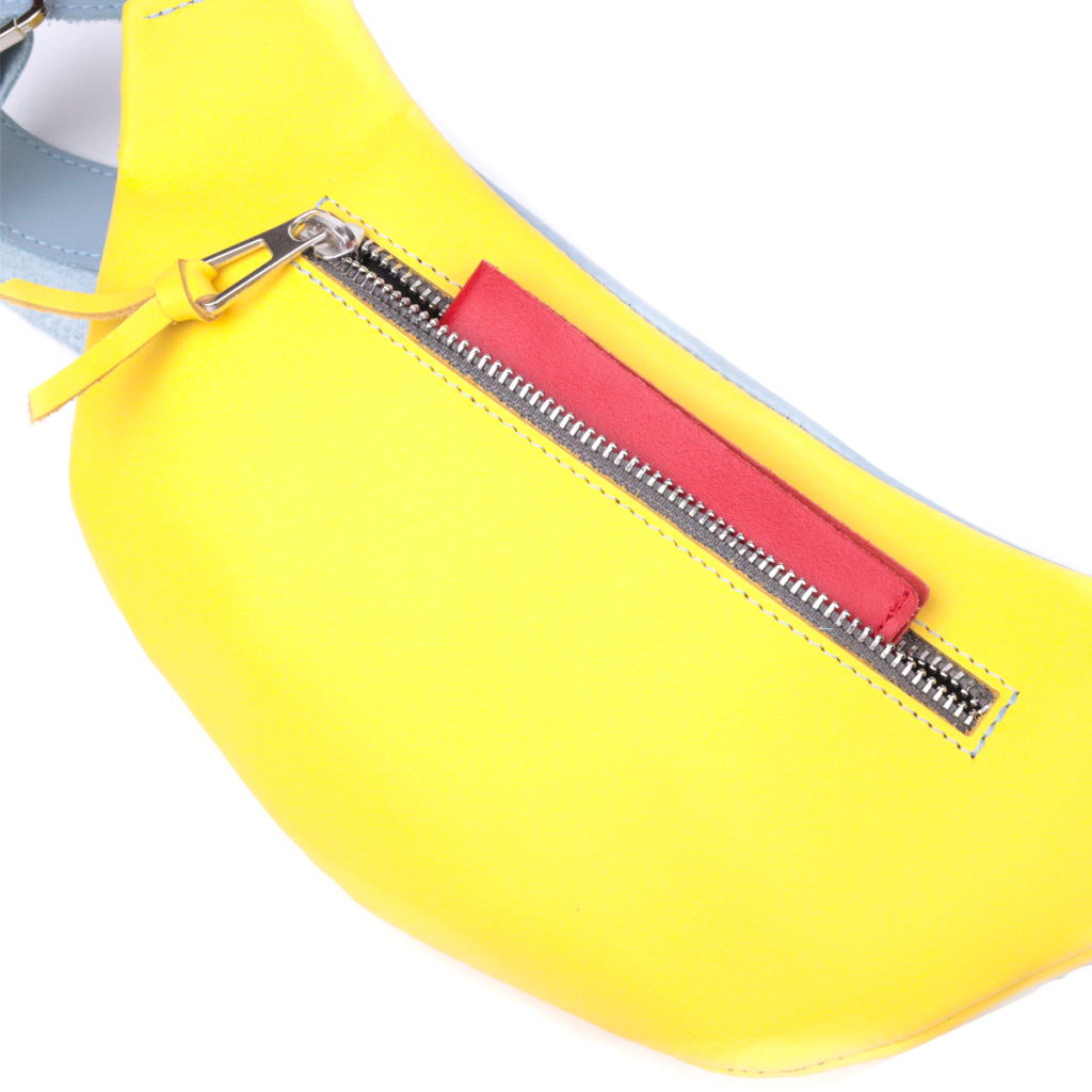 Сумка Grande Pelle Жовто-блакитна (16760) - зображення 8