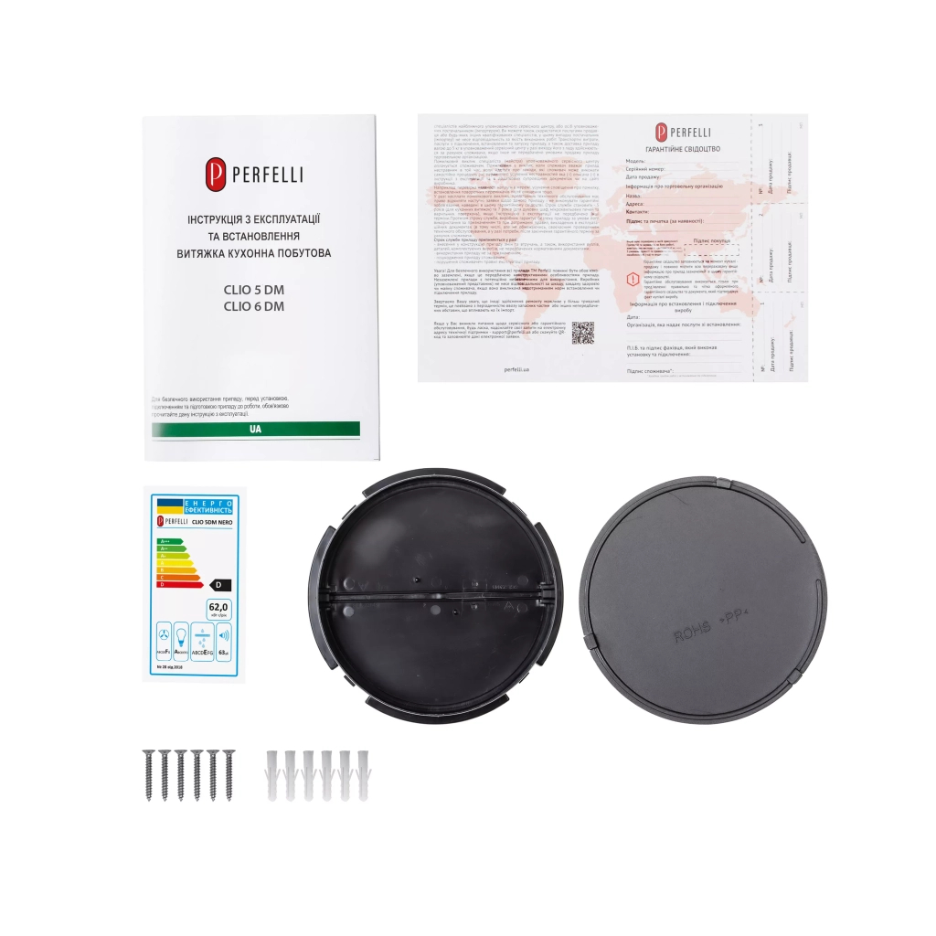 Витяжка кухонна Perfelli CLIO 5 DM NERO - зображення 10