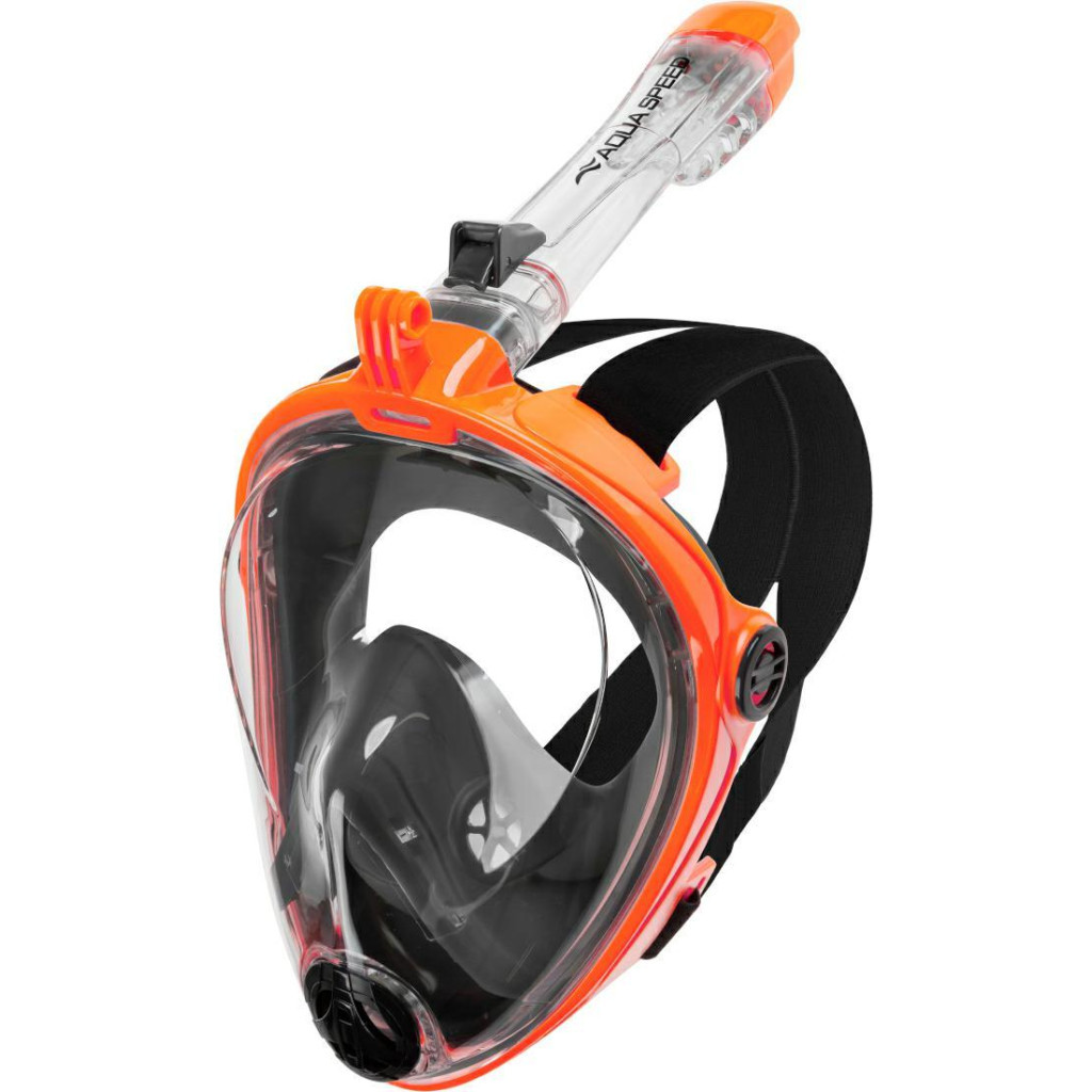Маска для плавання Aqua Speed Spectra 2.0 9915 чорний, помаранчевий 247-75 S/M (5908217699152) - зображення 1