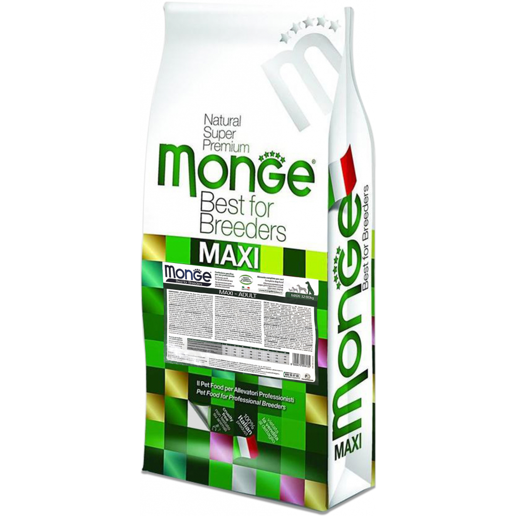 Сухий корм для собак Monge Dog Maxi Adult зі смаком курки та рису 15 кг (8009470006132) - зображення 1