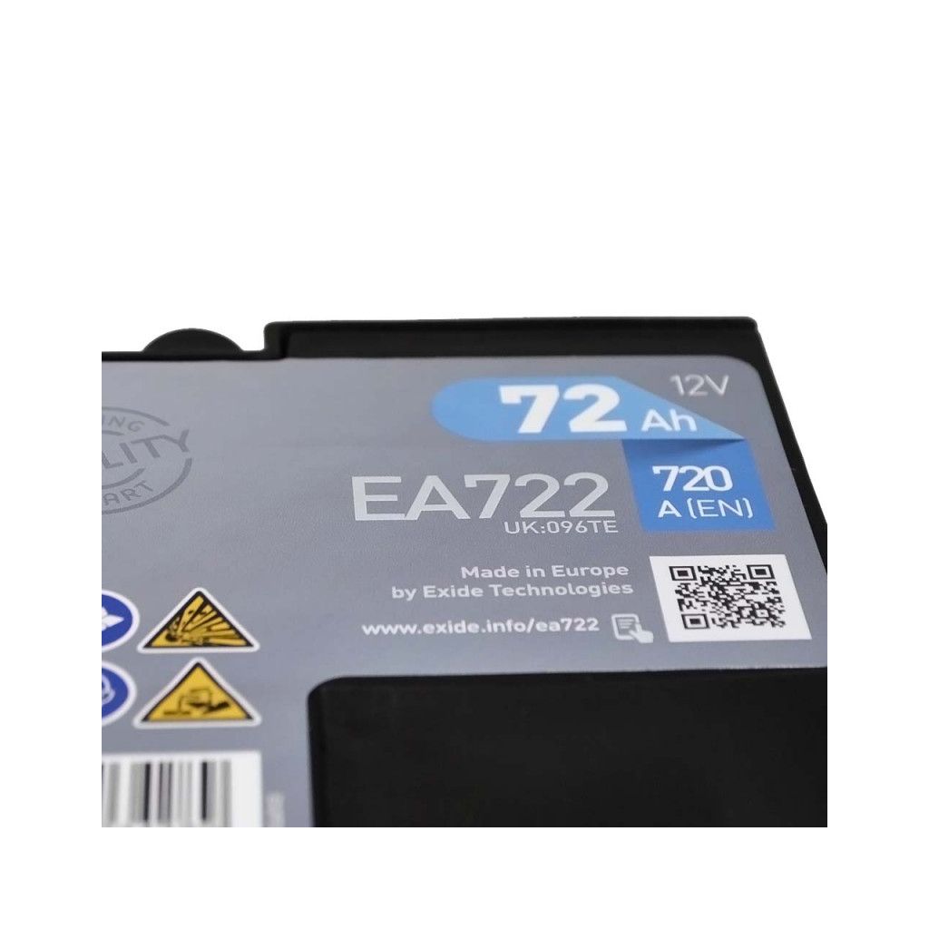 Акумулятор автомобільний EXIDE PREMIUM 72A (EA722) - зображення 5