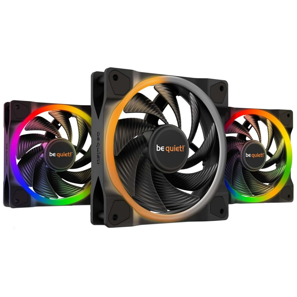 Кулер до корпусу Be quiet! Light Wings 140mm PWM high-speed 3 pcs (BL079) - зображення 1