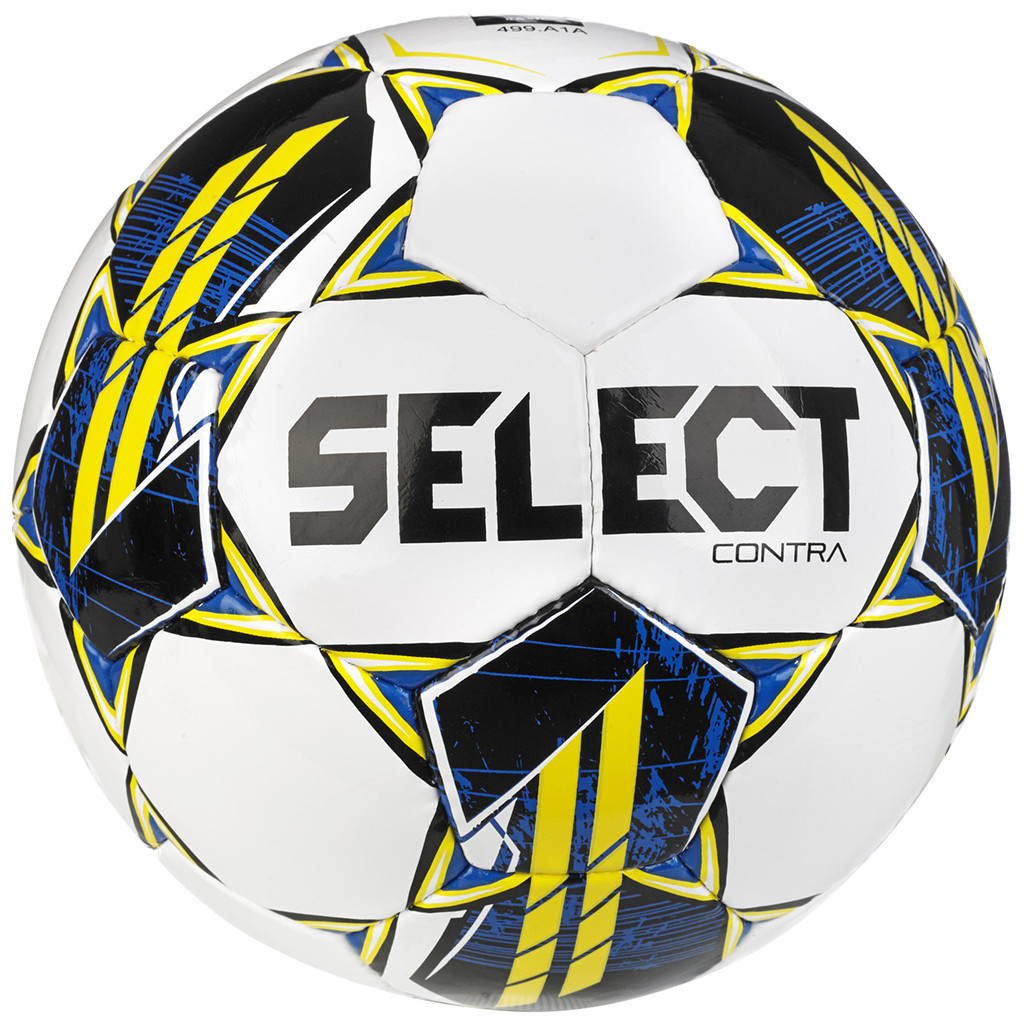 М'яч футбольний Select Contra v23 білий, жовтий Уні 5 (5703543317196) - зображення 1