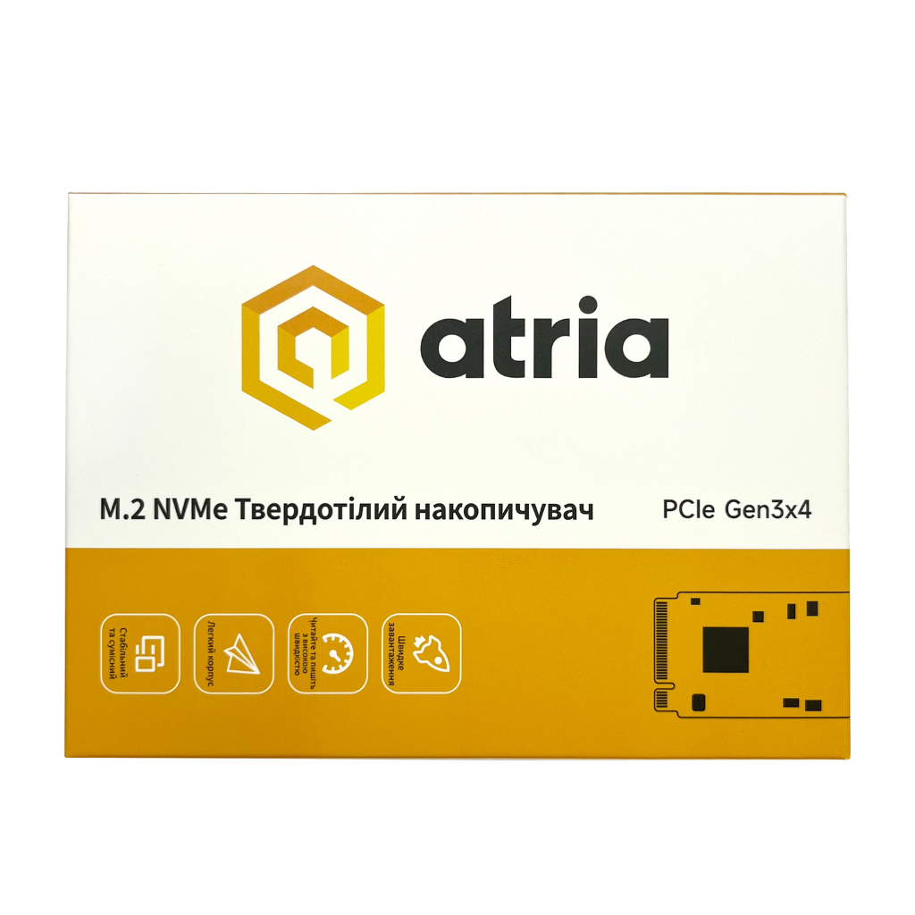 Накопичувач SSD M.2 2280 256GB X500S ATRIA (ATNVMX500S/256) - зображення 4