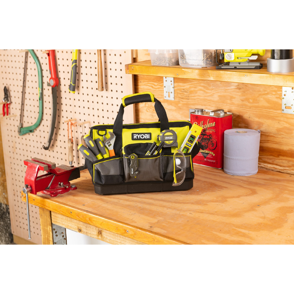 Сумка для інструмента Ryobi RSSSTB1, 22л, жорстка конструкція, поліестер, 20.5х38х29см (5132005338) - зображення 3