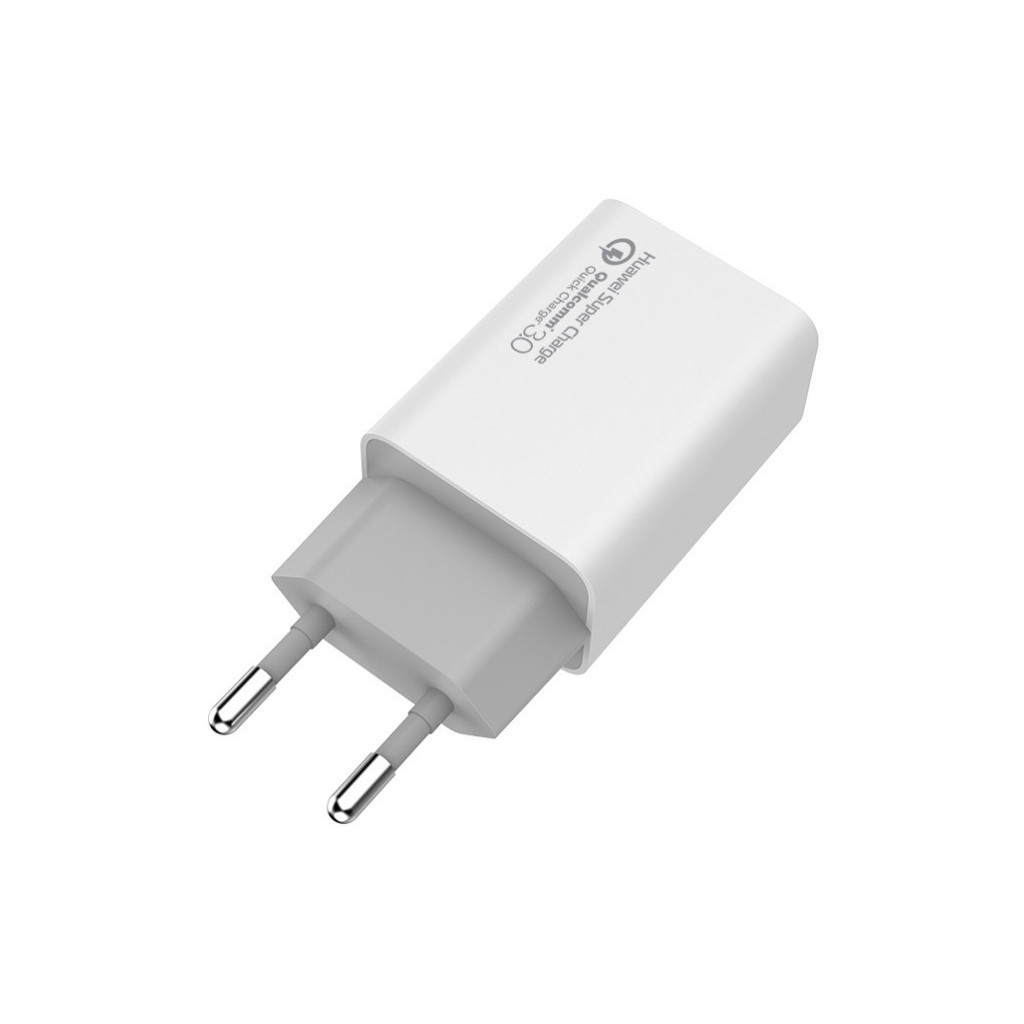 Зарядний пристрій ColorWay 1USB Huawei Super Charge/Quick Charge 3.0, 4A (20W) (CW-CHS014Q-WT) - зображення 4