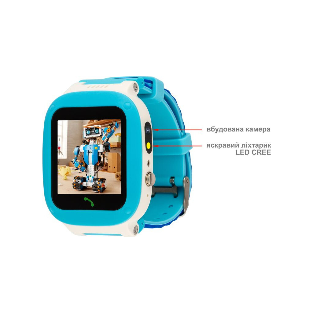 Смарт-годинник Amigo GO004 Splashproof Camera+LED Blue (746403) - зображення 3