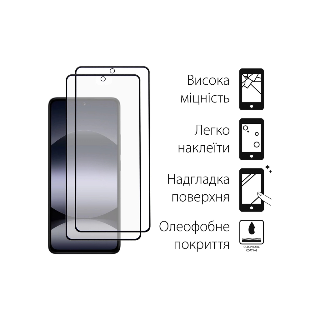 Чохол до мобільного телефона Dengos Kit Xiaomi Redmi Note 14 5G Carbon + 2 pcs glass (Purple) (DG-CTG2P-10) - зображення 3