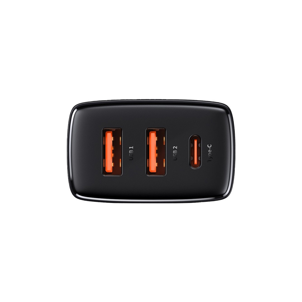 Зарядний пристрій Baseus Compact Quick Charger 2U+C (CCXJ-E01) - зображення 3