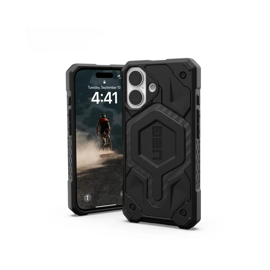 Чохол до мобільного телефона UAG iPhone 16 Monarch Carbon Fiber (114462114242) - изображение 4