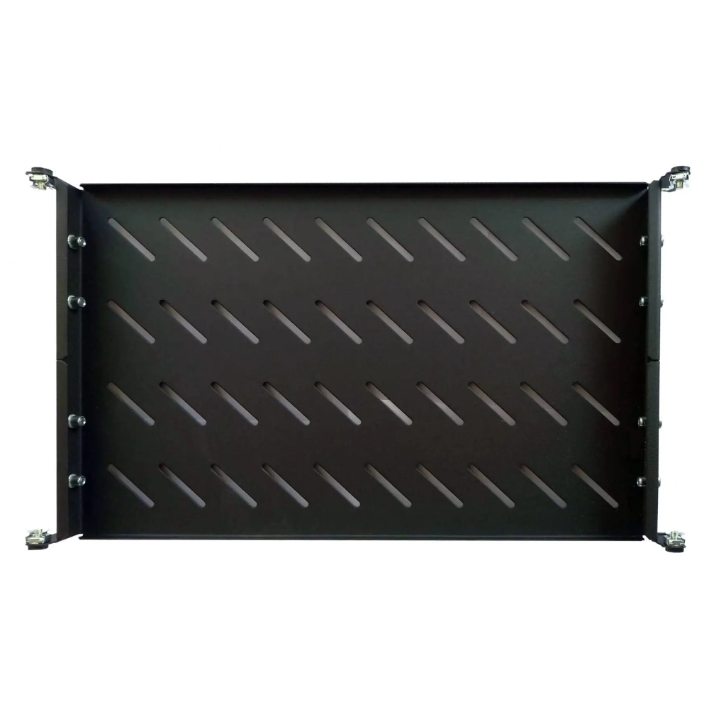 Полка 19" Hypernet 1U глиб. 300мм, в шкафи глибиною 450мм, колір чорний (U-FS-45-Black) - зображення 1