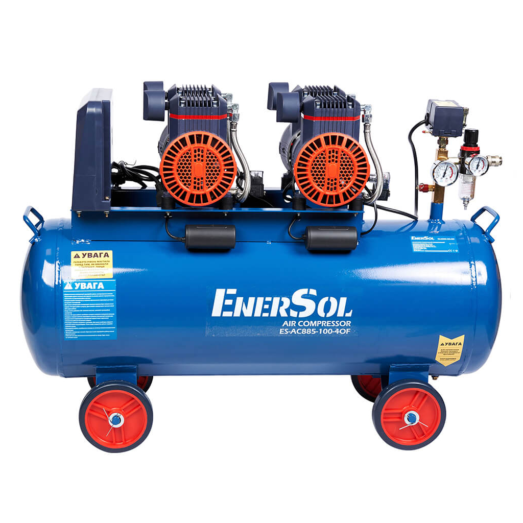 Компресор Enersol безолійний, 885 л/хв, 3.36 кВт, 46.5 кг (ES-AC885-100-4OF) - зображення 1