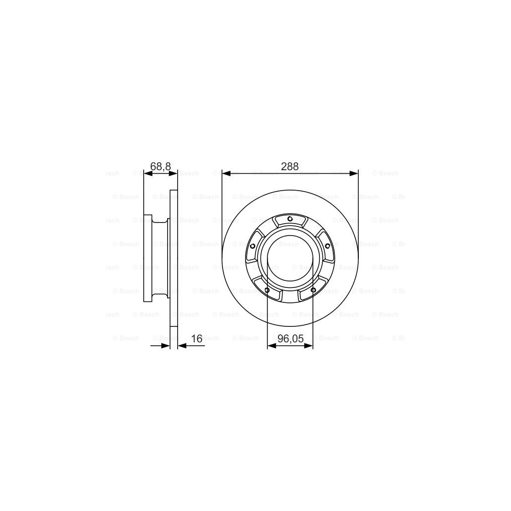 Гальмівний диск Bosch 0 986 479 A50 - зображення 5