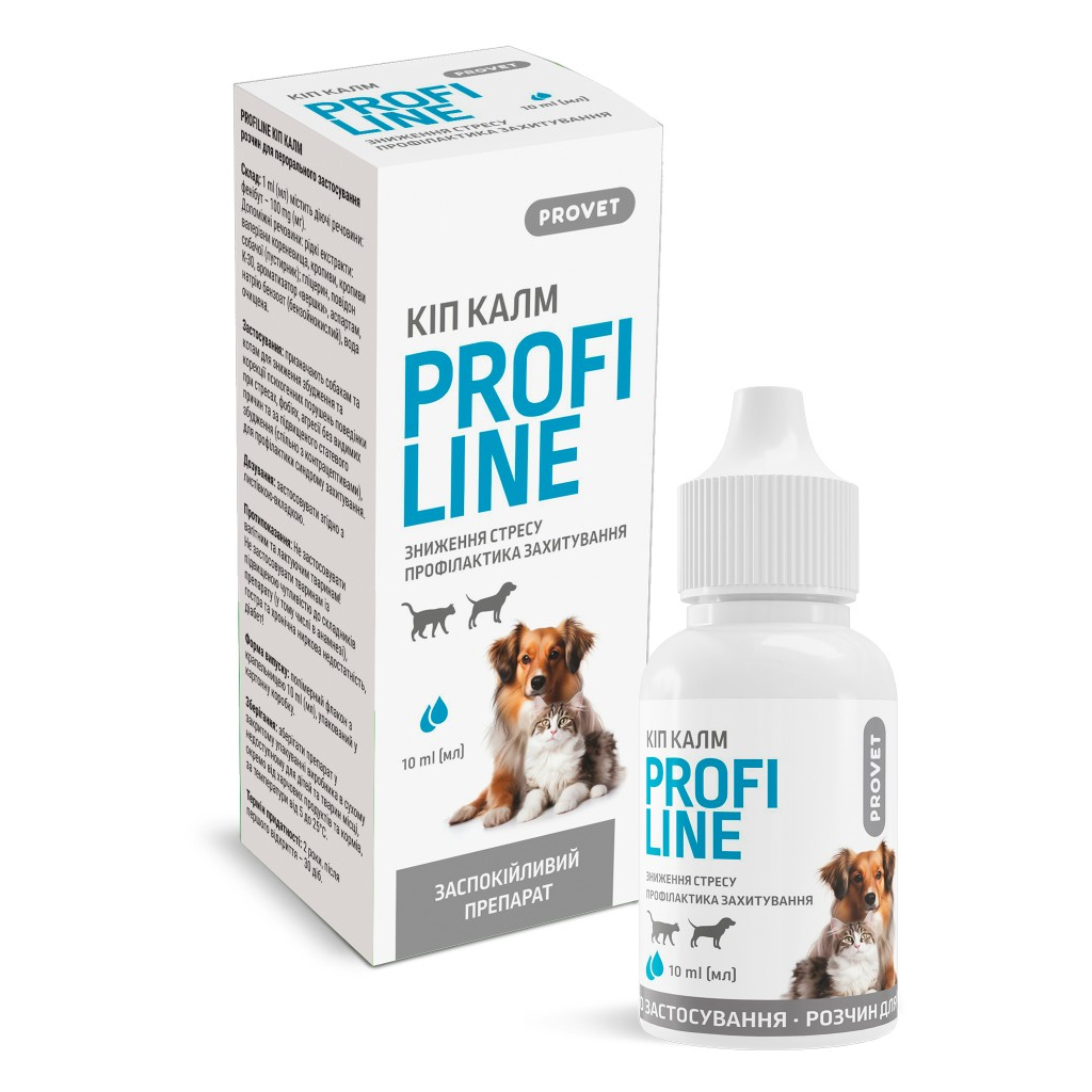 Краплі для тварин ProVET Profiline заспокійливе для котів і собак 10 мл (4823082434756) - изображение 1