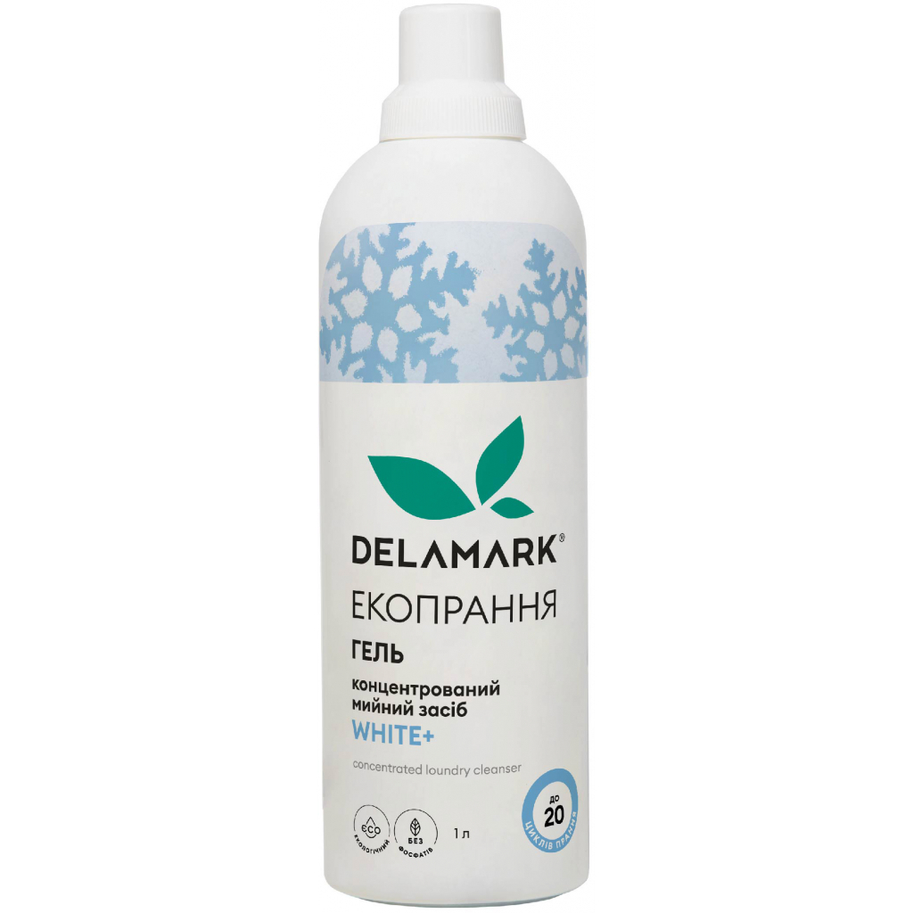 Гель для прання DeLaMark White 1 л (4820152330192) - зображення 1