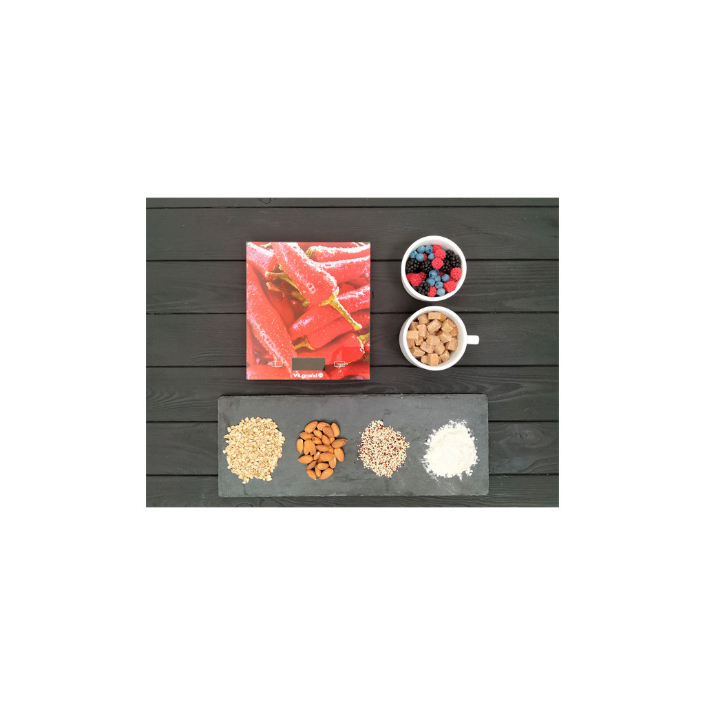 Ваги кухонні Vilgrand VKS-525 Peppers - зображення 4