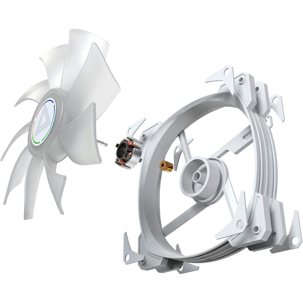 Кулер до корпусу MONTECH HP140 PWM WHITE - зображення 3