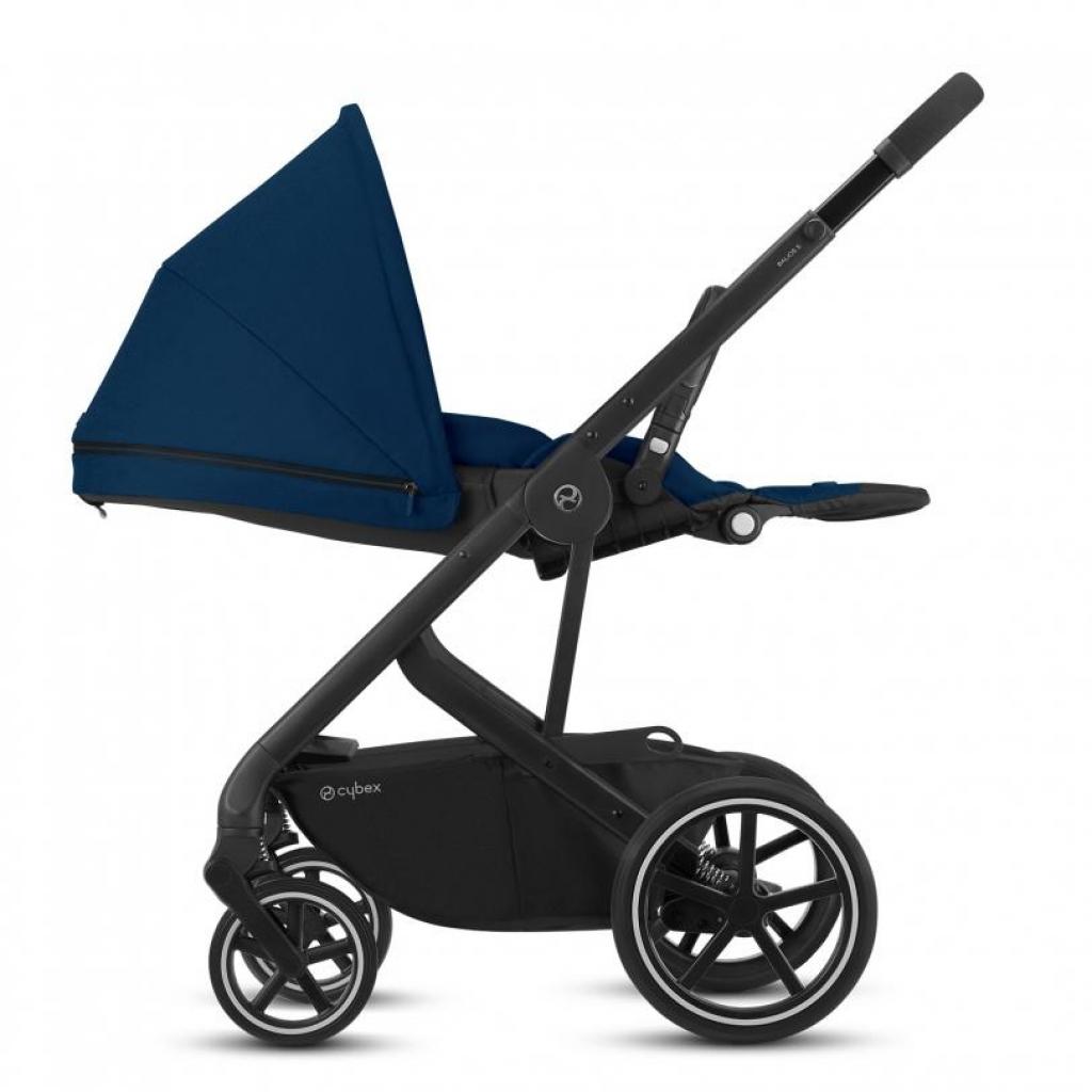 Коляска Cybex Balios S Lux SLV Navy Blue (з бампером) (520001239) - зображення 4