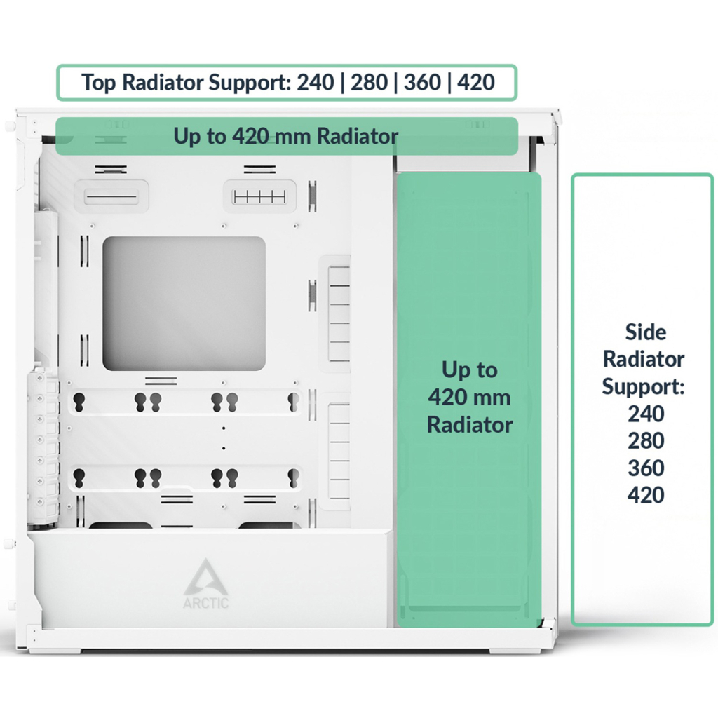 Корпус Arctic XTENDER WHT (ACPCC00014A) - зображення 12