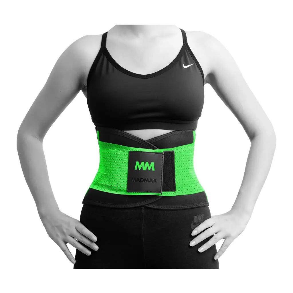 Пояс компресійний MadMax MFA-277 Slimming and Support Belt black/neon green M (MFA-277-GRN_M) - зображення 10