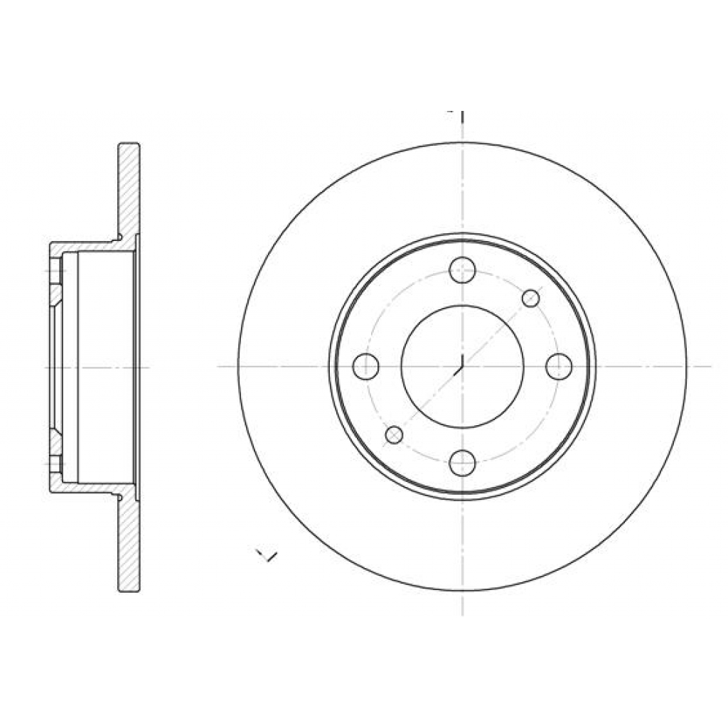 Гальмівний диск REMSA 6030.00 - зображення 1