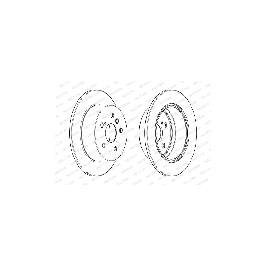 Гальмівний диск FERODO DDF1980C - зображення 1