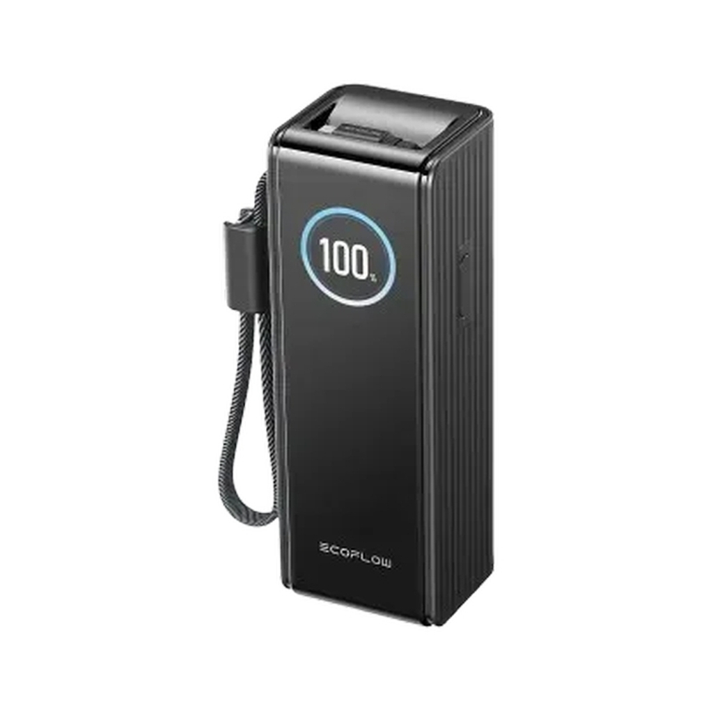 Батарея універсальна EcoFlow RAPID Power Bank 25000mAh with cables black (EF-RAPID25K100W-B-EU) - зображення 1
