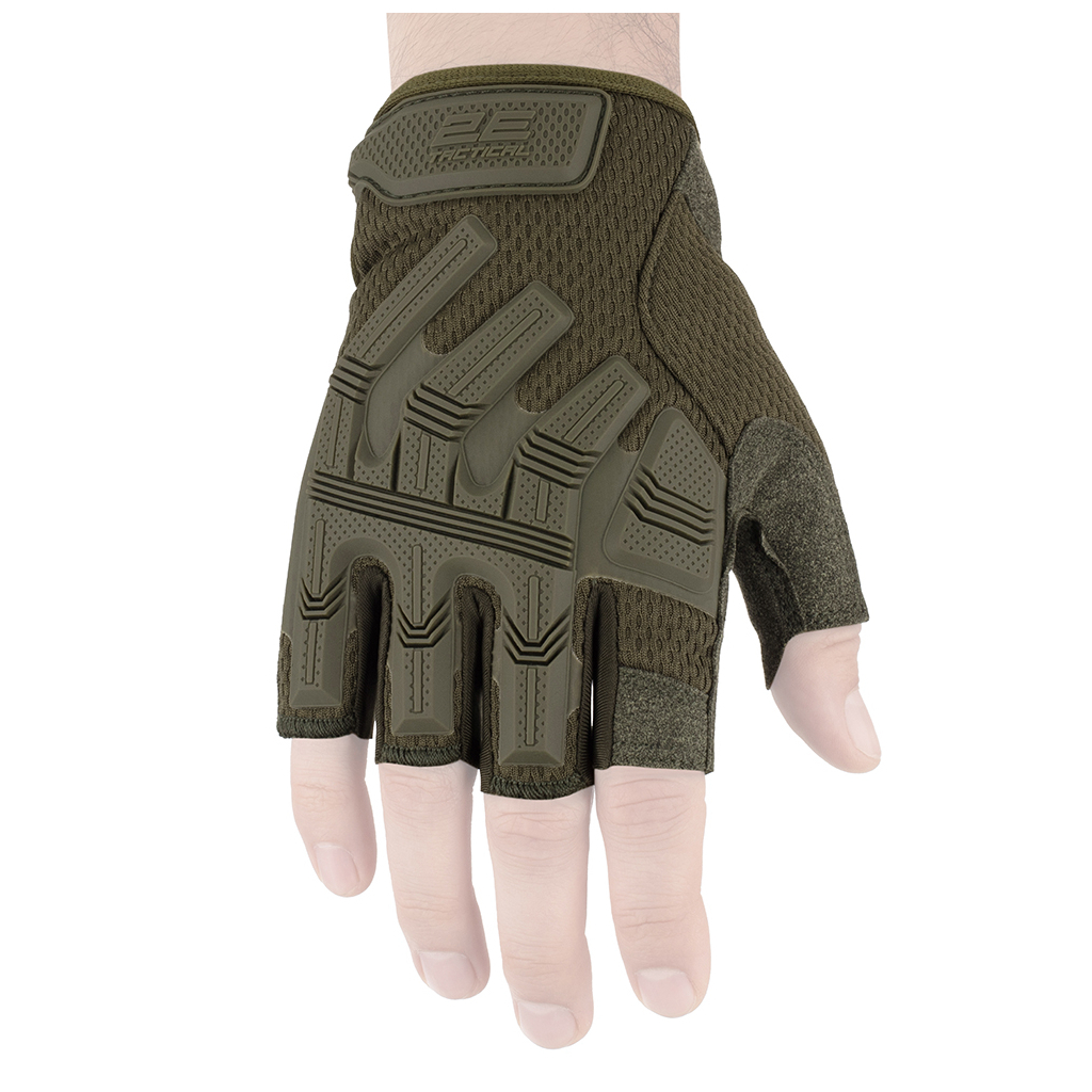 Тактичні рукавички 2E безпалі XL зелені (2E-TACTGLOSUM-XL-OG) - зображення 1