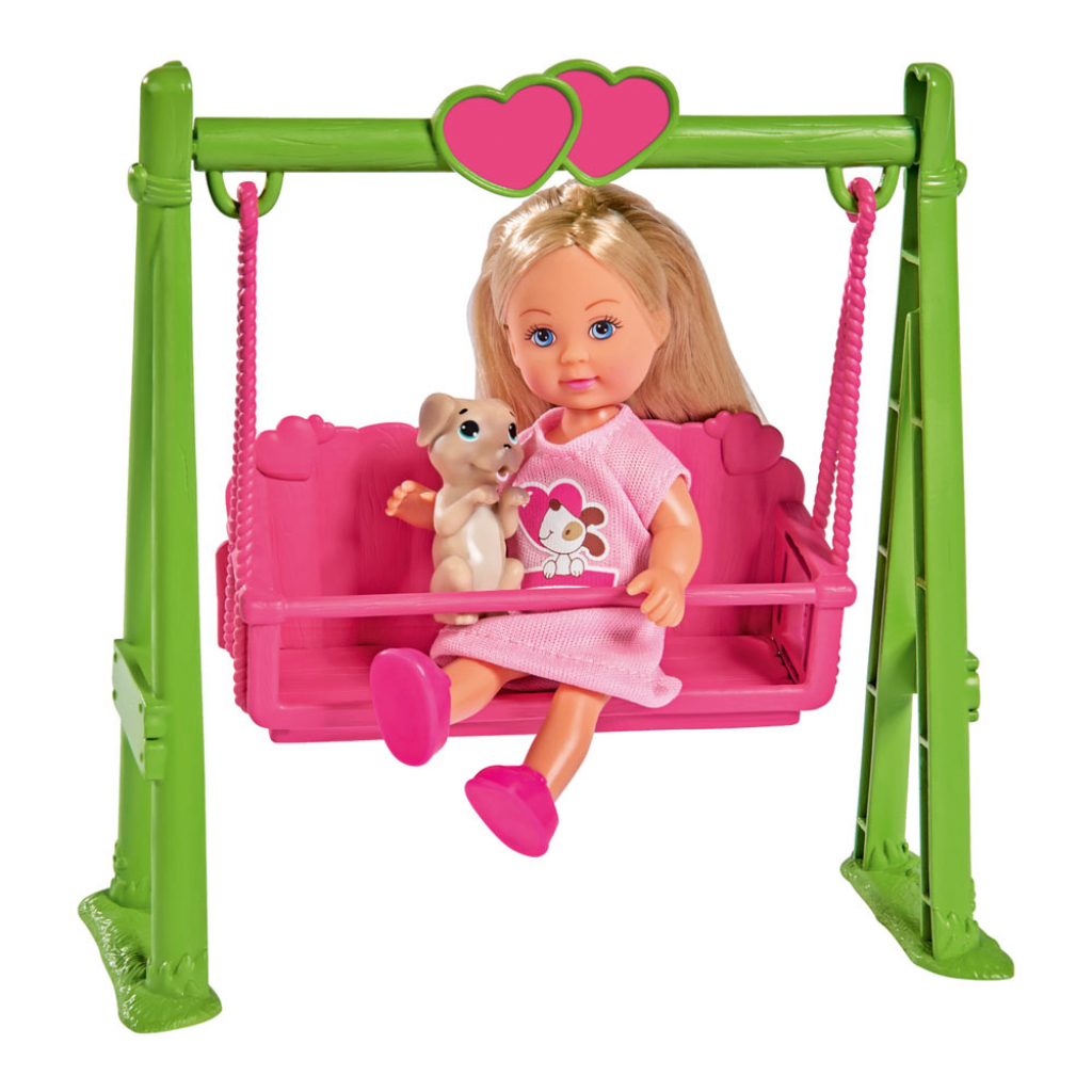 Лялька Simba Еві на гойдалці з улюбленцем (5733443) - зображення 1