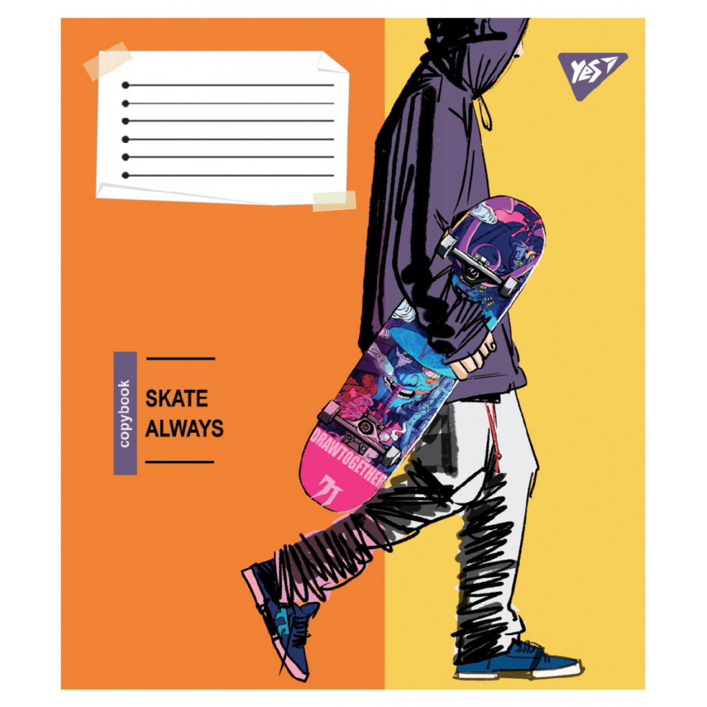 Зошит Yes Skate is always А5 60 аркушів клітинка (767815) - зображення 2